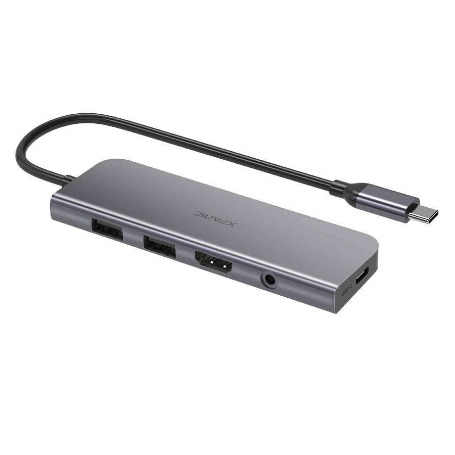 5合1 TYPE C-C 4K@30Hz，10Gbps, 多功能擴展塢
